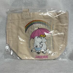 NEW MOOMIN HAWAII Mini Tote Bag Anuenue Rainbow Cream Off White Color